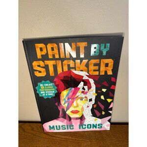 Paint by Sticker: Music Icons: Re-create 10 Classic Photographs old cover NEW